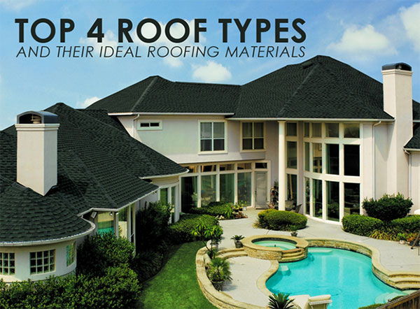 Top 4 Roof Types and Their Ideal Roofing Materials